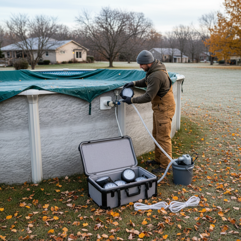 How to Safely Winterize Above Ground Pool Lights to Prevent Freezing?