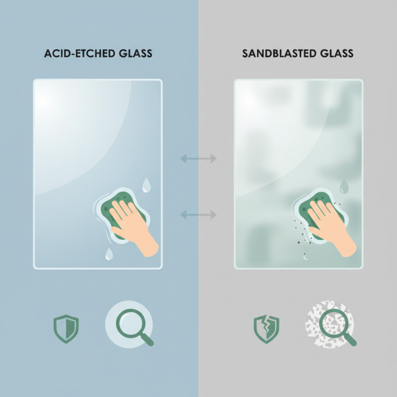 Benefits of Acid-Etched Glass vs Sandblasted Glass?
