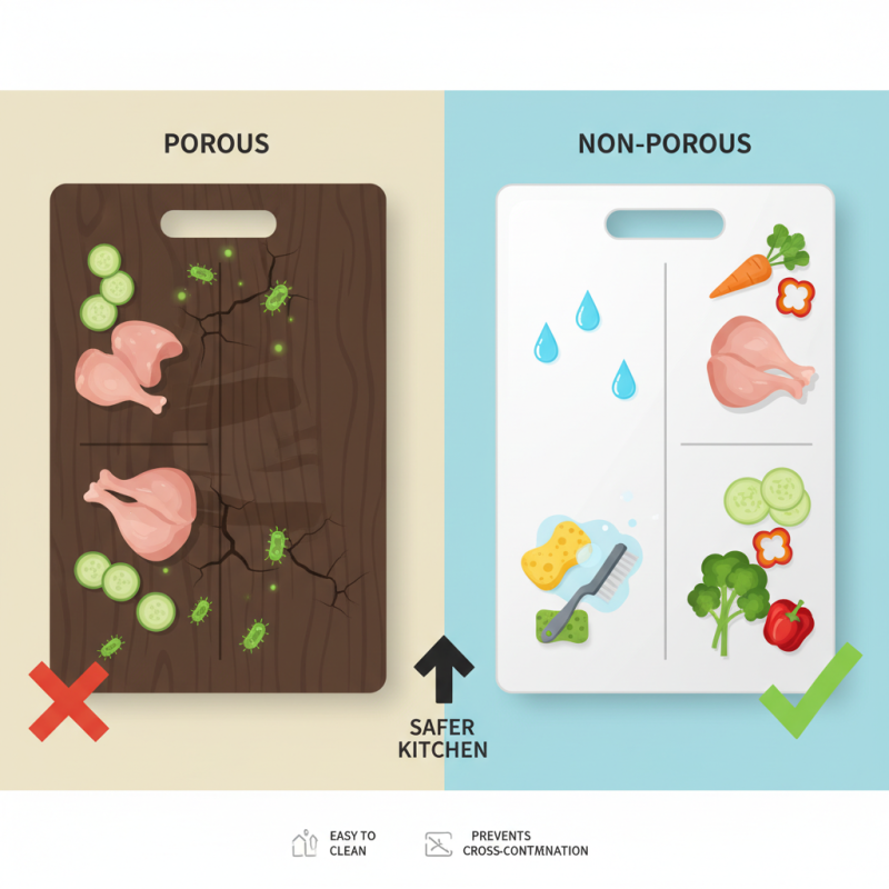 Why is a Non Porous Cutting Board Essential for Safe Cooking?