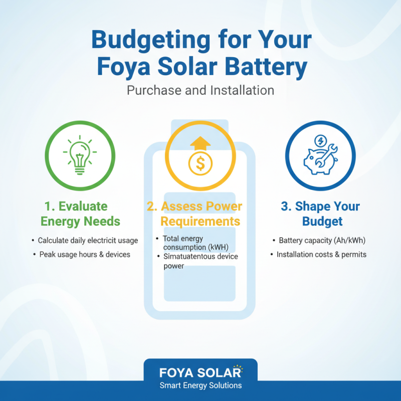 How to Choose the Right Foya Solar Battery for Your Energy Needs?