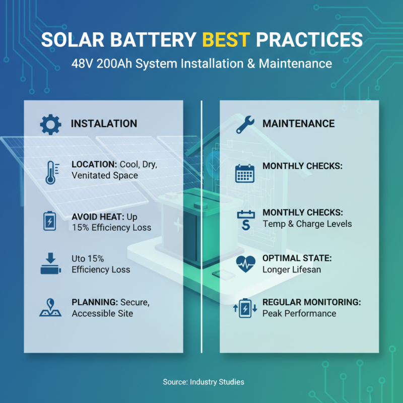 48v 200ah Solar Battery Tips for Efficient Energy Storage and Usage?