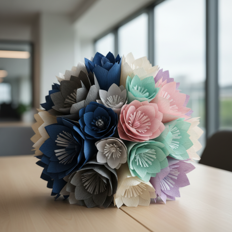 How to Coordinate Paper Flower Colors with Brand Identity?