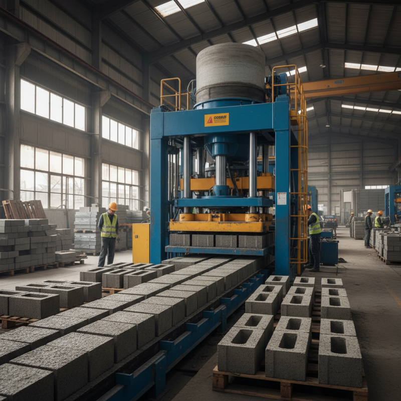 What is a concrete block making machine and how does it work?