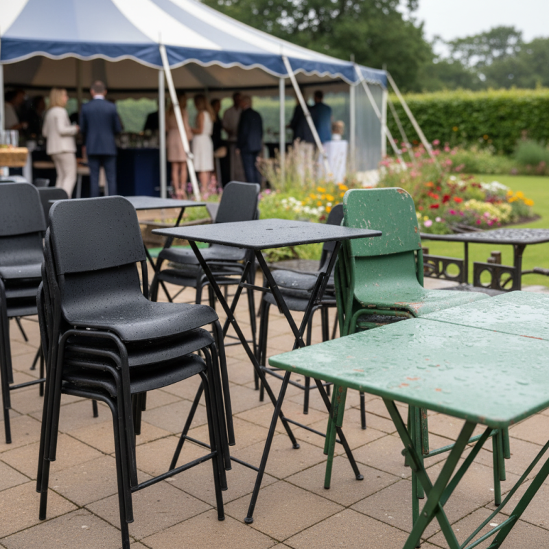 Why is Powder Coating Vital for Metal Event Furniture?