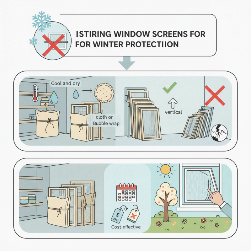How to Store Window Screens for Winter Protection?
