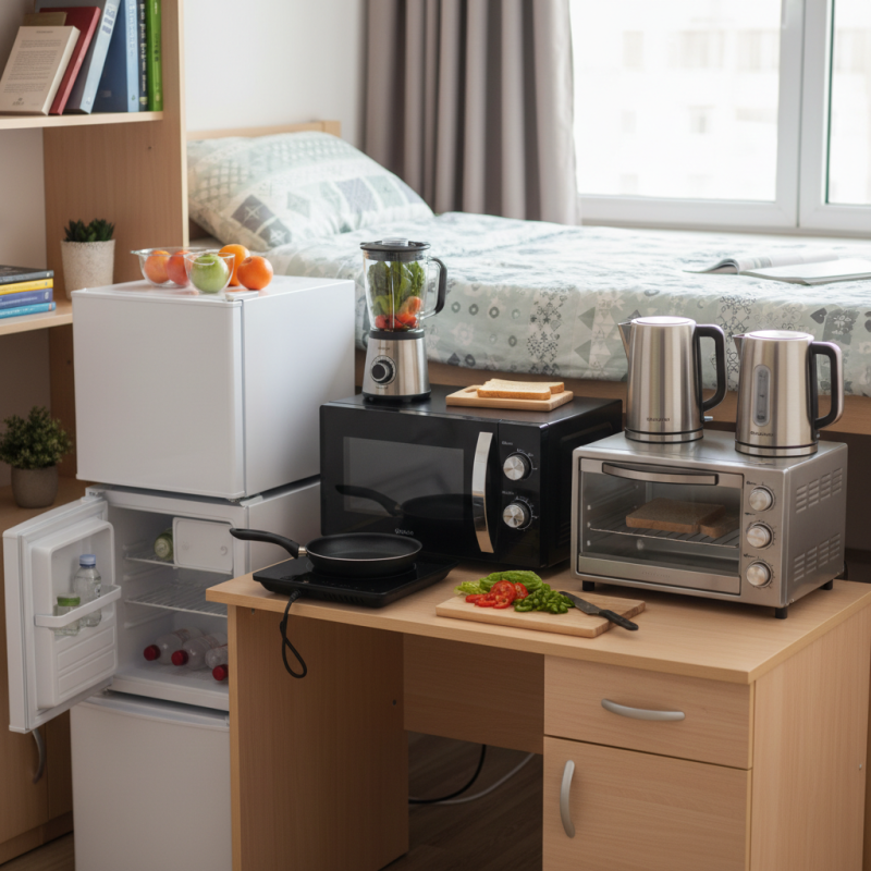Top 5 Appliances for Easy Dorm Room Cooking Tips?