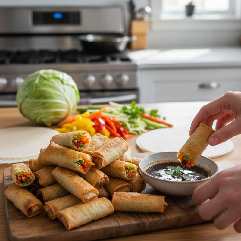 How to Make Mini Veggie Spring Rolls at Home Easy Recipe?