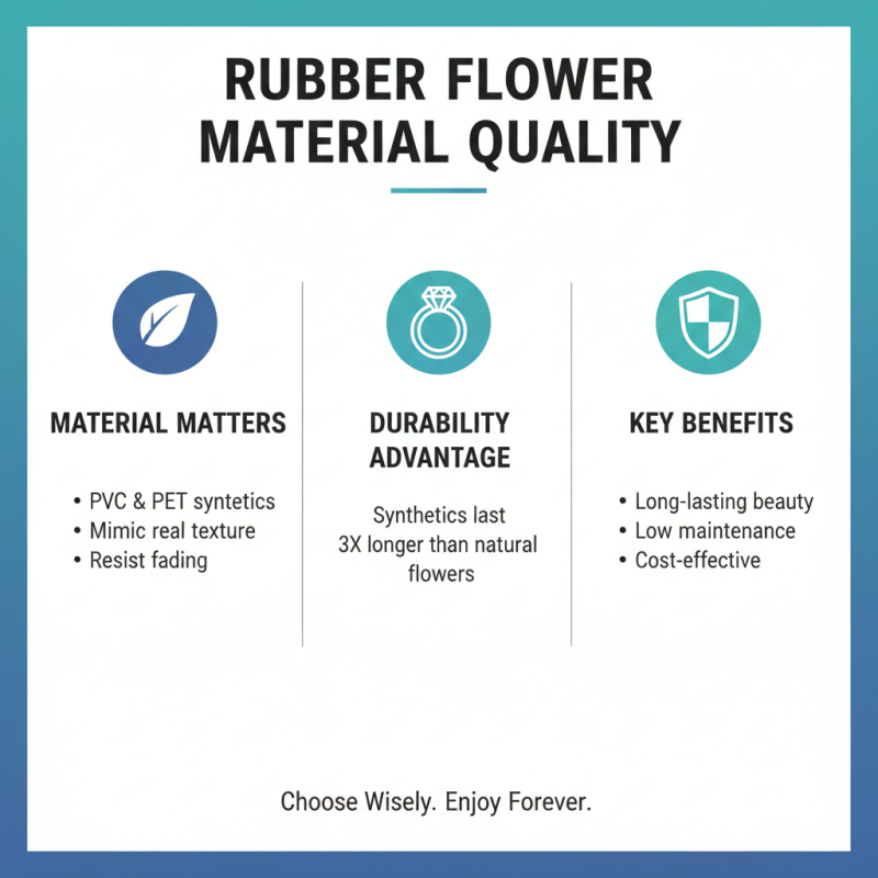 How to Choose the Best Rubber Flowers Artificial for Your Needs?