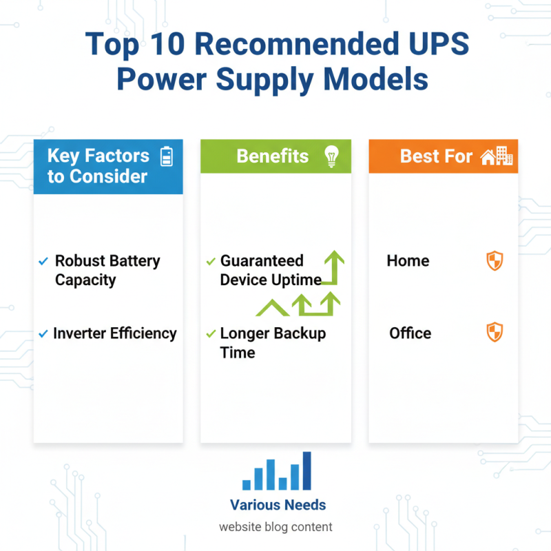 Top 10 Best UPS Power Supply Options for Home and Office Needs?