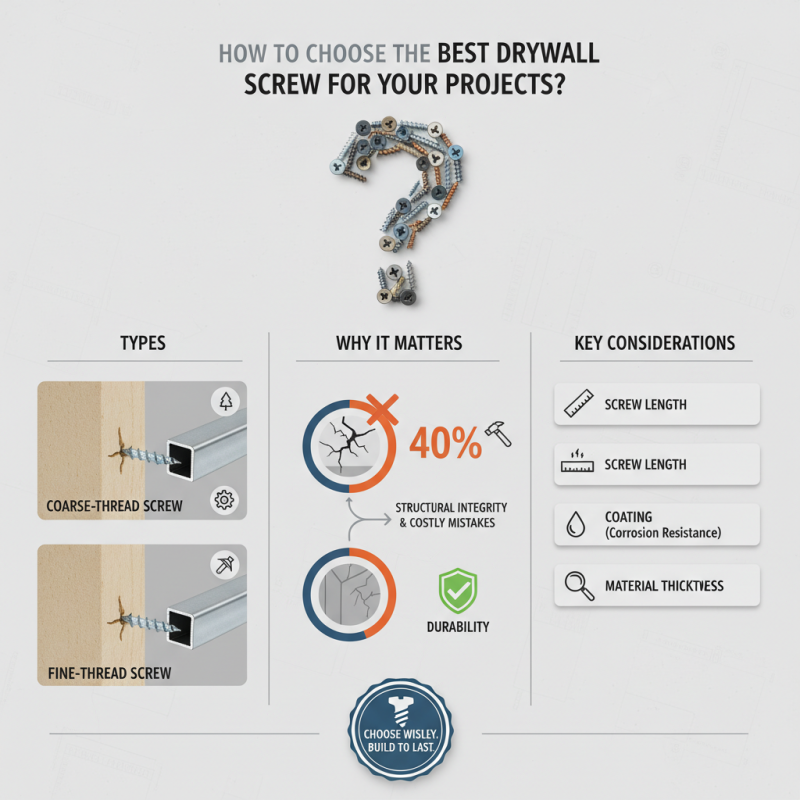 How to Choose the Best Drywall Screw for Your Projects?