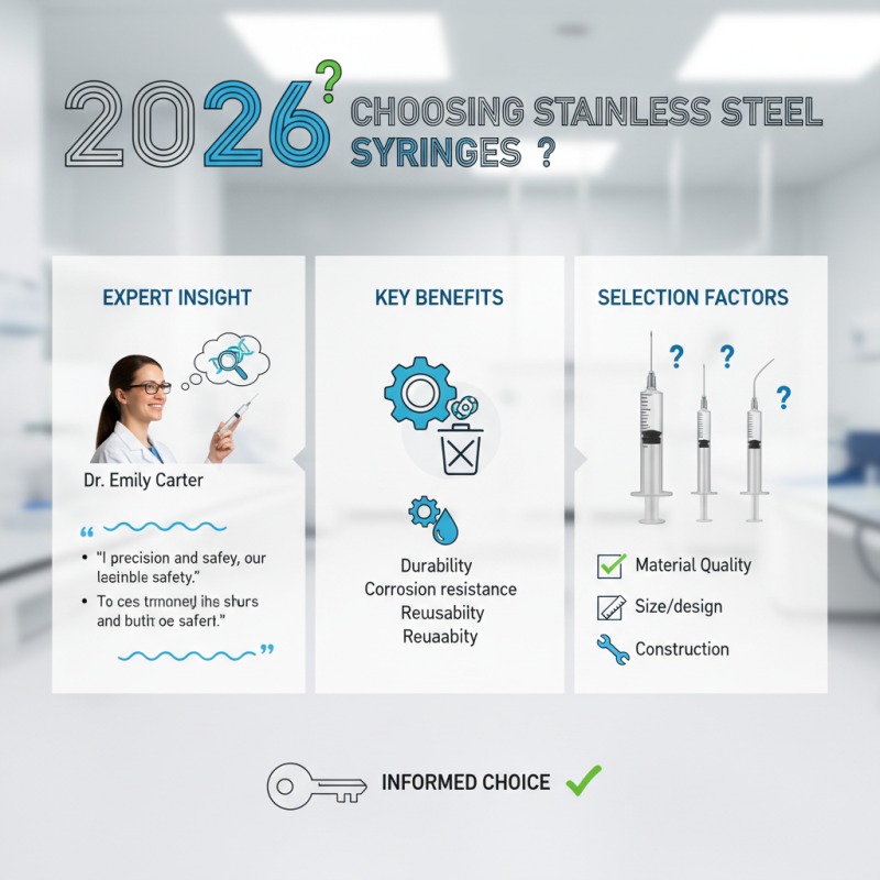 2026 How to Choose the Best Stainless Steel Syringes?