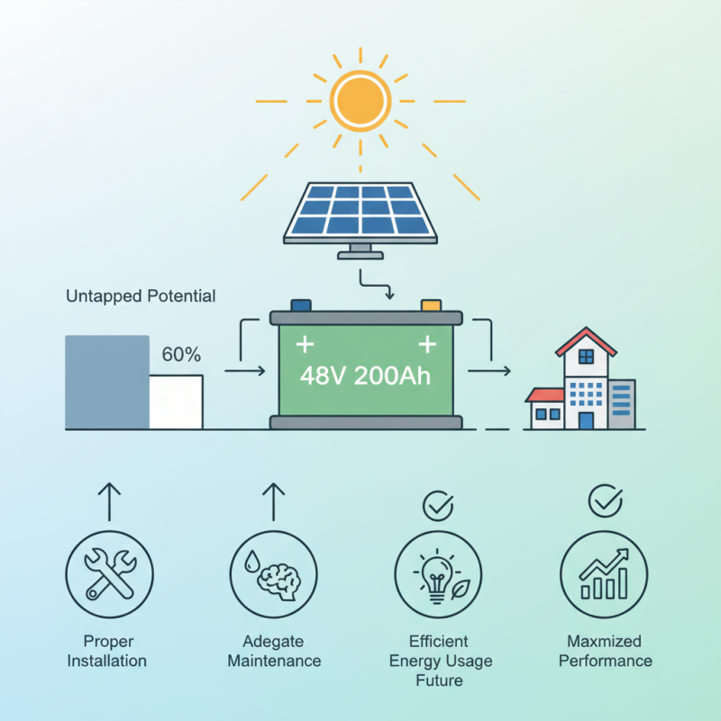 48v 200ah Solar Battery Tips for Efficient Energy Storage and Usage?
