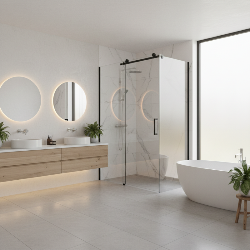 2026 Best Sliding Glass Bathroom Designs for Modern Homes?