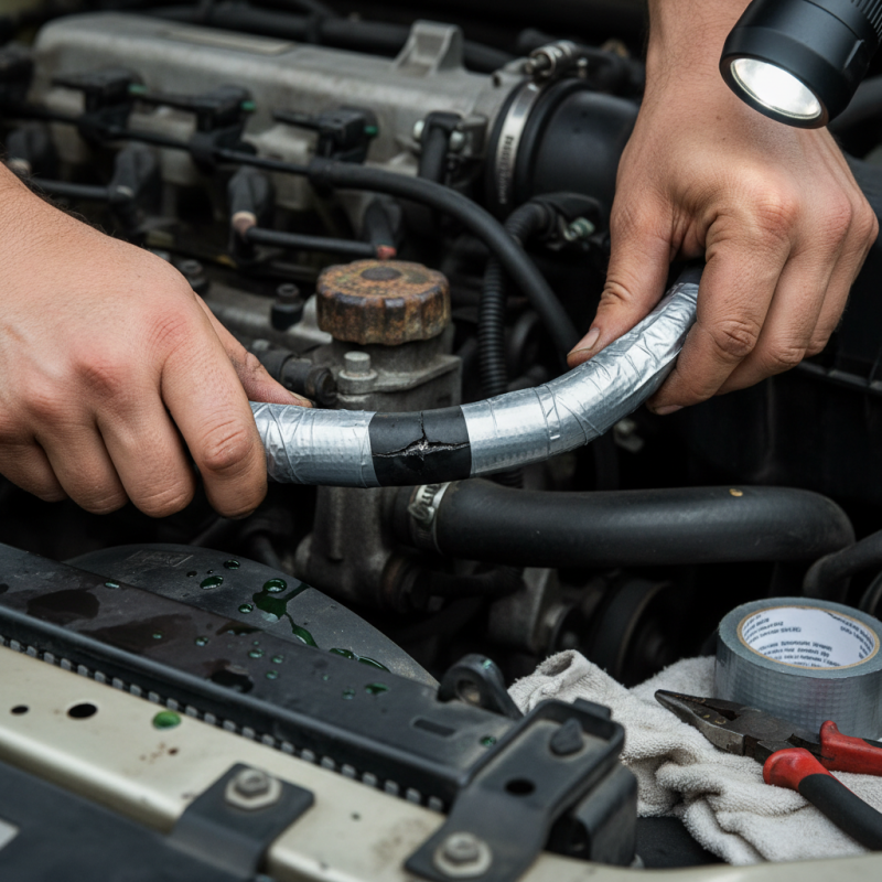 Emergency Fix for a Leaking Radiator Hose in Minutes?