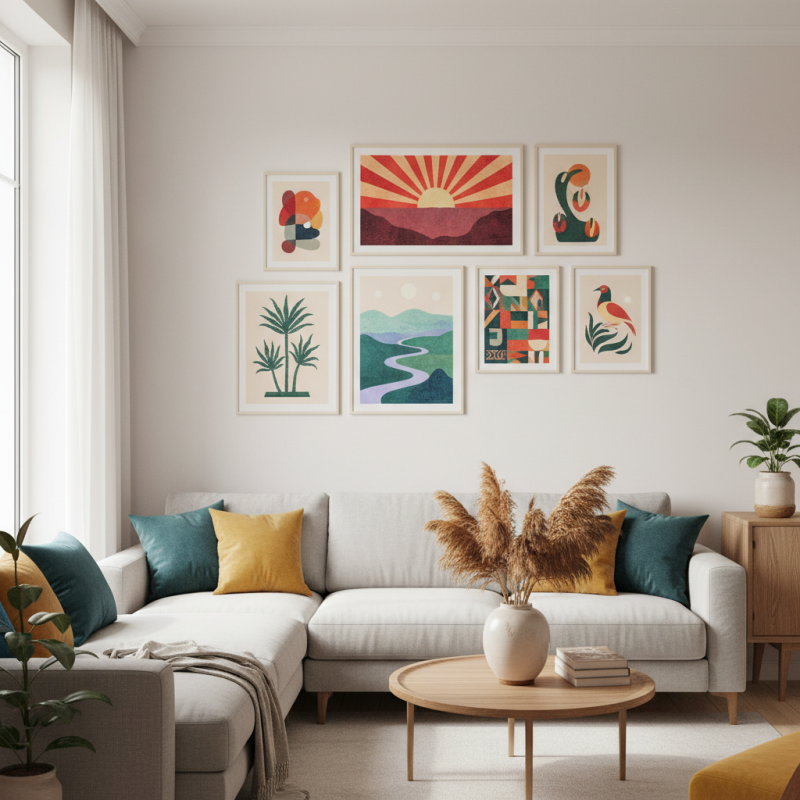 How to Choose Colourful Wall Prints for Your Home Decor?