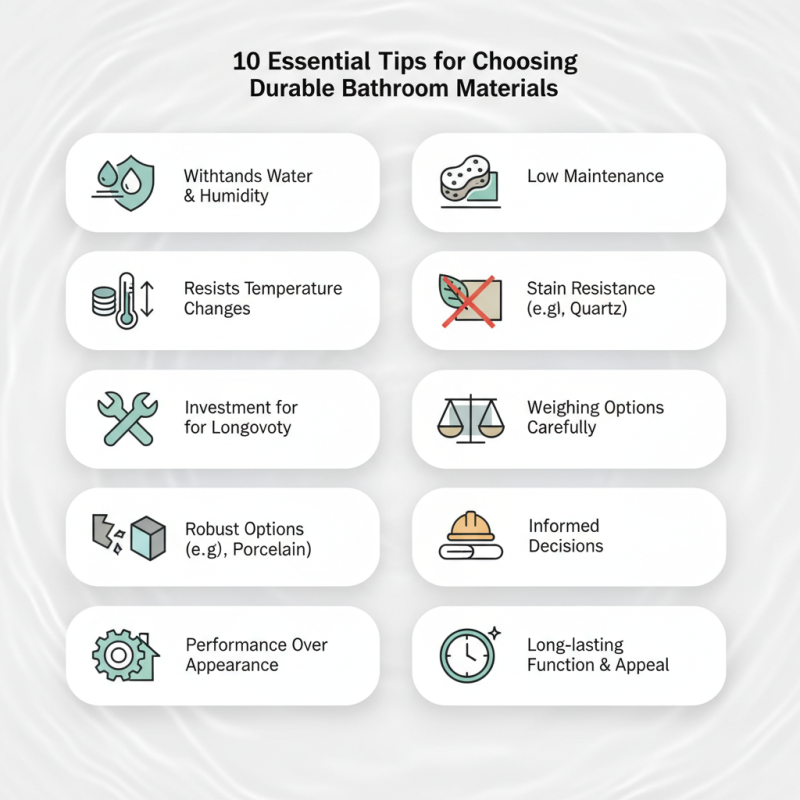 10 Essential Tips for Choosing Durable Bathroom Materials?