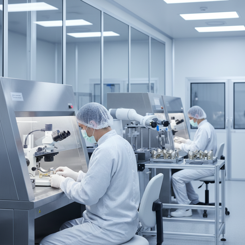 Why is hygiene control crucial in orthopedic implants production?