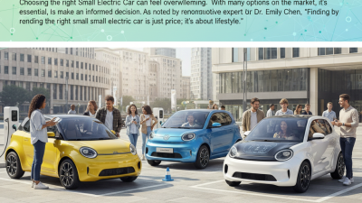 2026 How to Choose the Best Small Electric Car for You?
