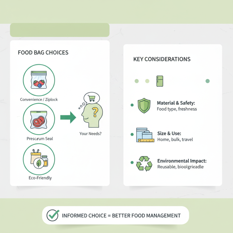 How to Choose the Right Food Bags for Your Needs?