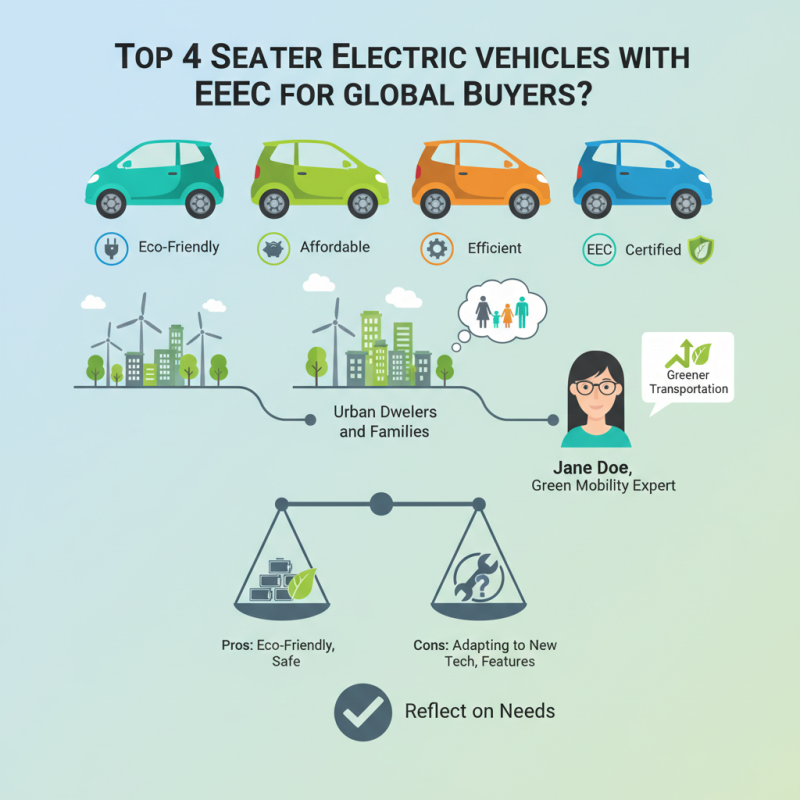 Top 4 Seater Electric Vehicles with EEC for Global Buyers?