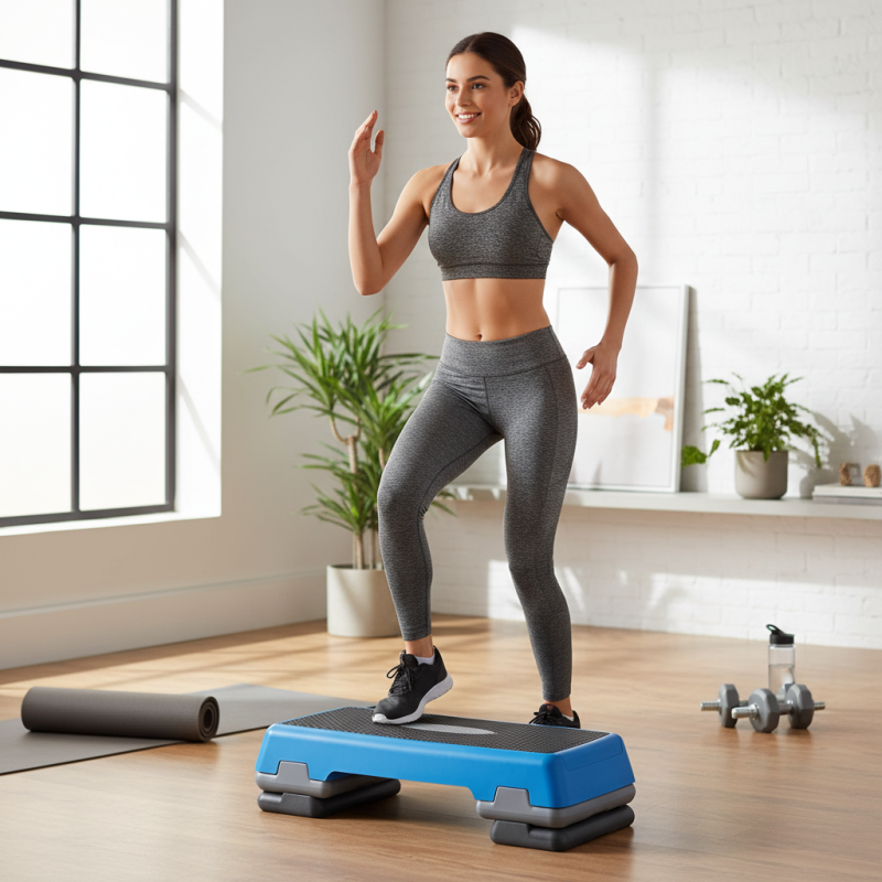 What is an Adjustable Mini Step Aerobics Platform for Home Use?