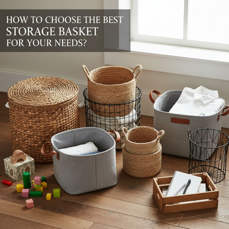 How to Choose the Best Storage Basket for Your Needs?