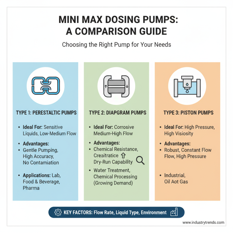 How to Choose the Right Mini Max Dosing Pumps for Your Needs?