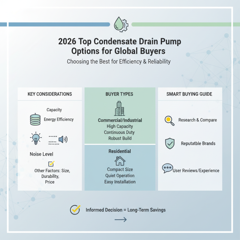 2026 Top Condensate Drain Pump Options for Global Buyers?