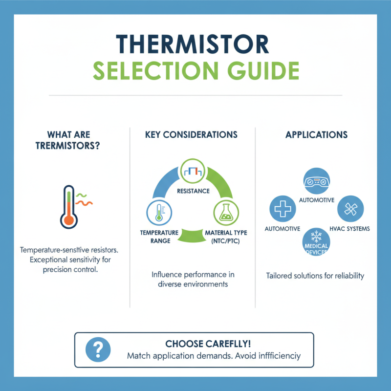 How to Choose the Right Thermistors for Your Applications?