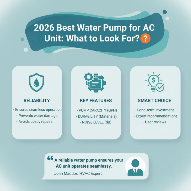 2026 Best Water Pump for AC Unit What to Look For?