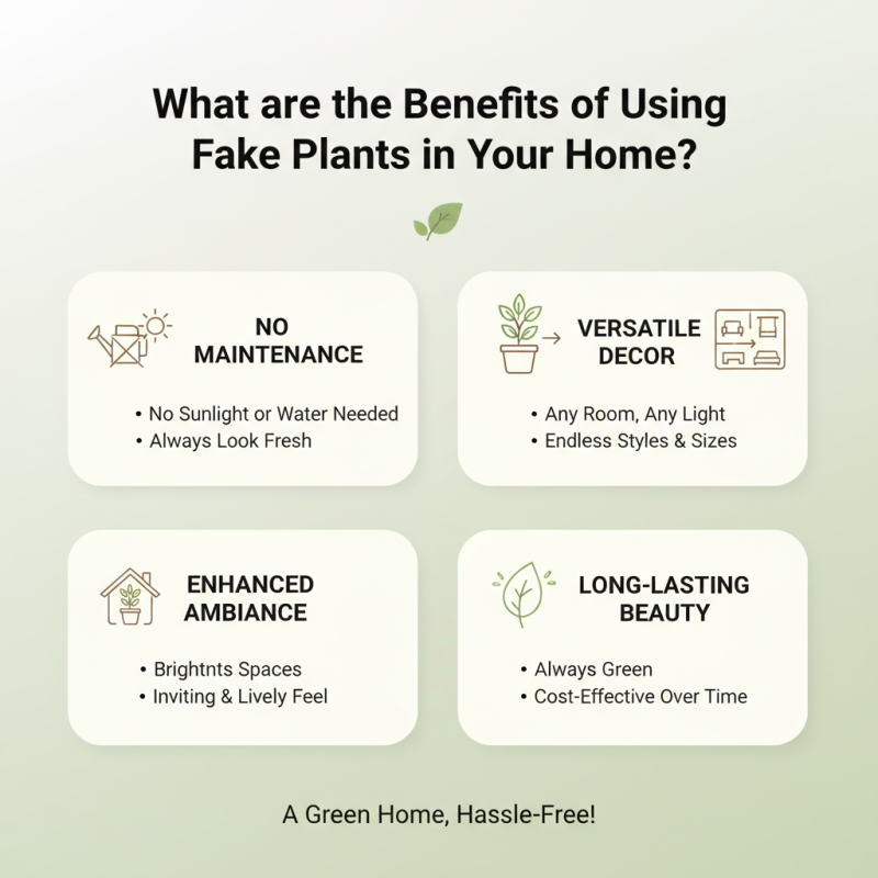 What are the Benefits of Using Fake Plants in Your Home?