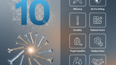 Top 10 Self Drilling Screws for Your Next Project?