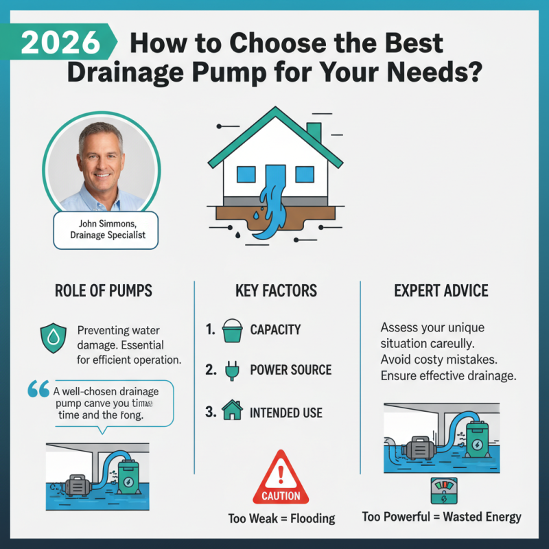 2026 How to Choose the Best Drainage Pump for Your Needs?