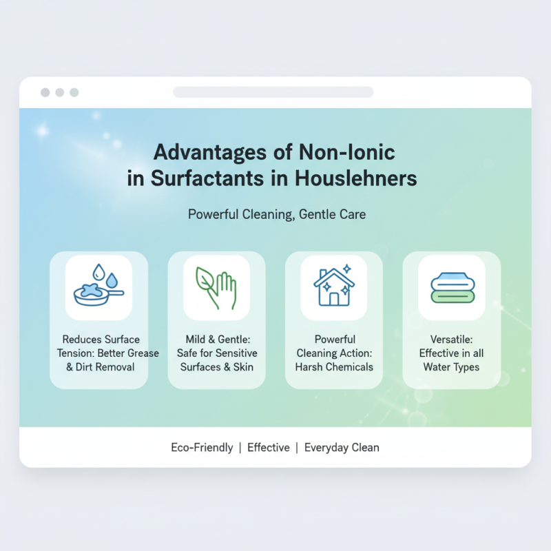 Top Benefits of Non-Ionic Surfactants in Everyday Products?