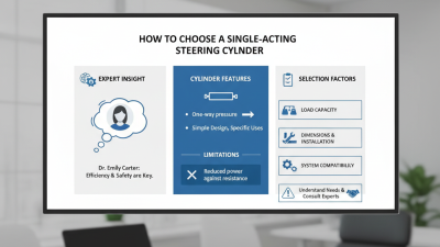 How to Choose a Single Acting Steering Cylinder for Your Needs?