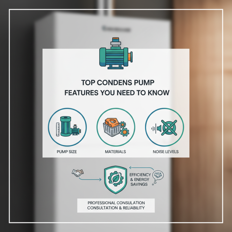 Top Condens Pump Features You Need to Know?