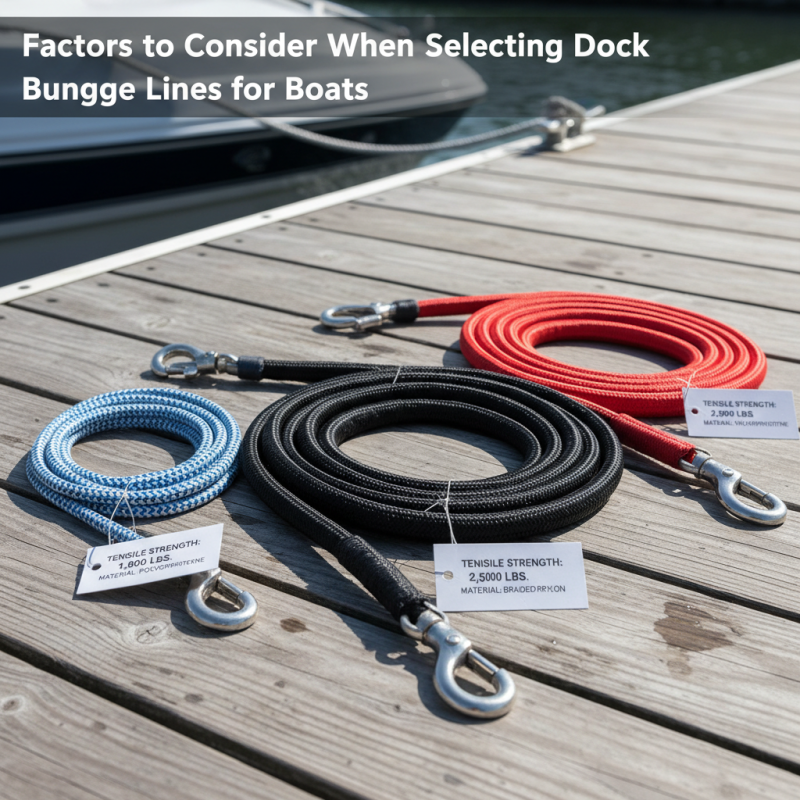How to Choose the Best Dock Bungee Lines for Your Boat?