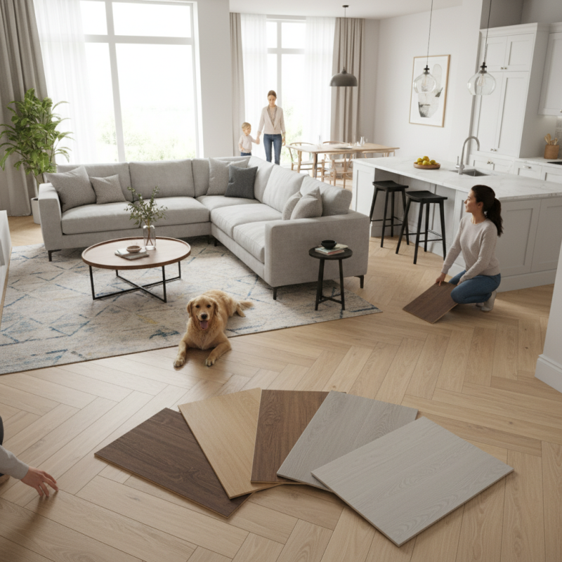 How to Choose Click Vinyl Herringbone Flooring for Your Home?