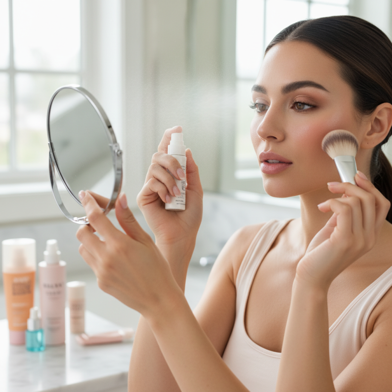 How to Reapply Sunscreen Over Makeup Without Ruining It?