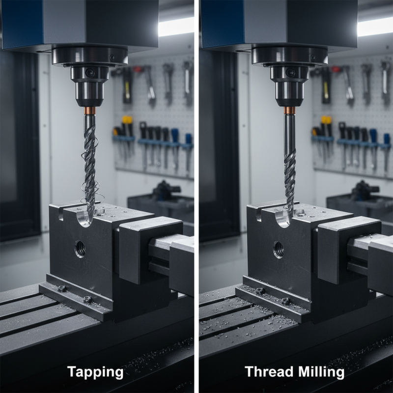 How to Choose Between Tapping and Thread Milling?
