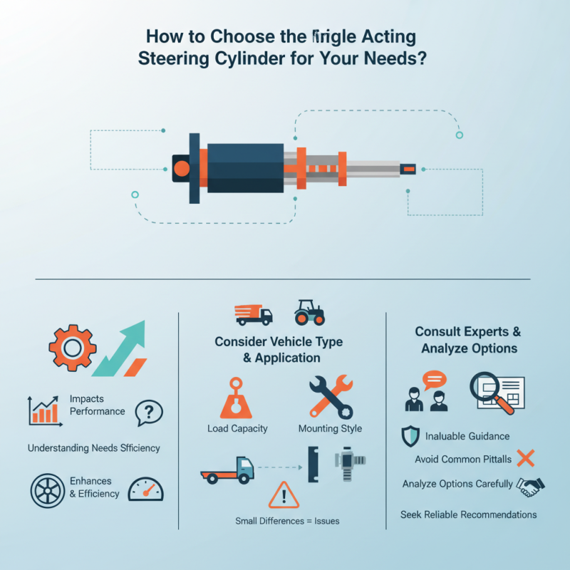 How to Choose the Right Single Acting Steering Cylinder for Your Needs?