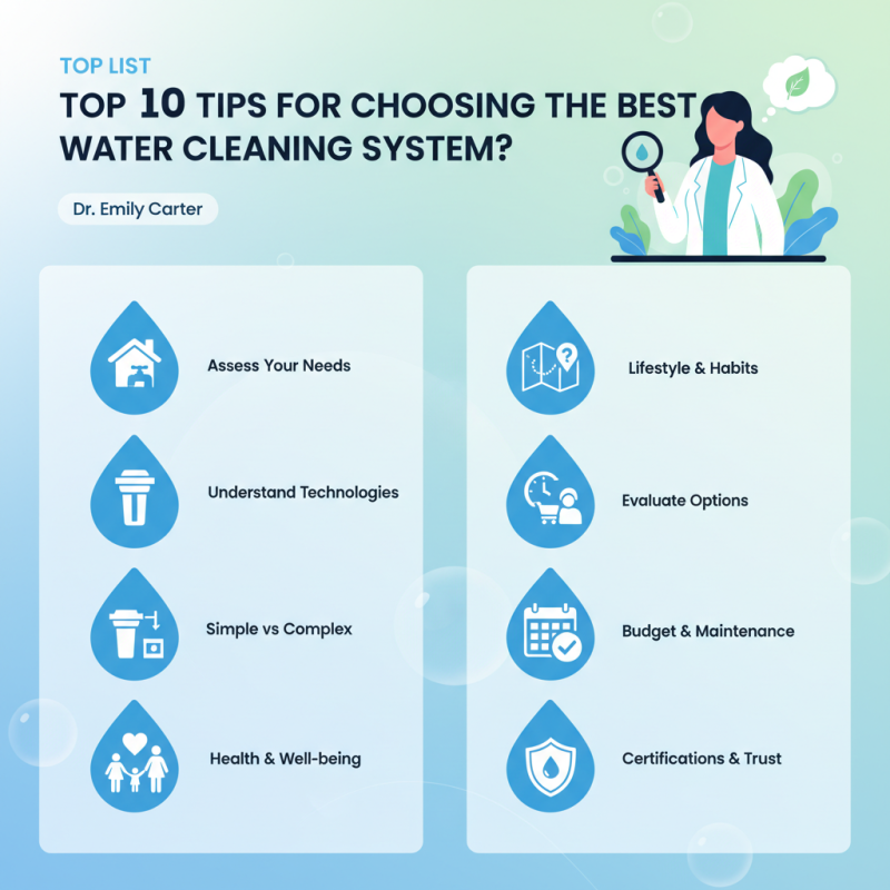 Top 10 Tips for Choosing the Best Water Cleaning System?