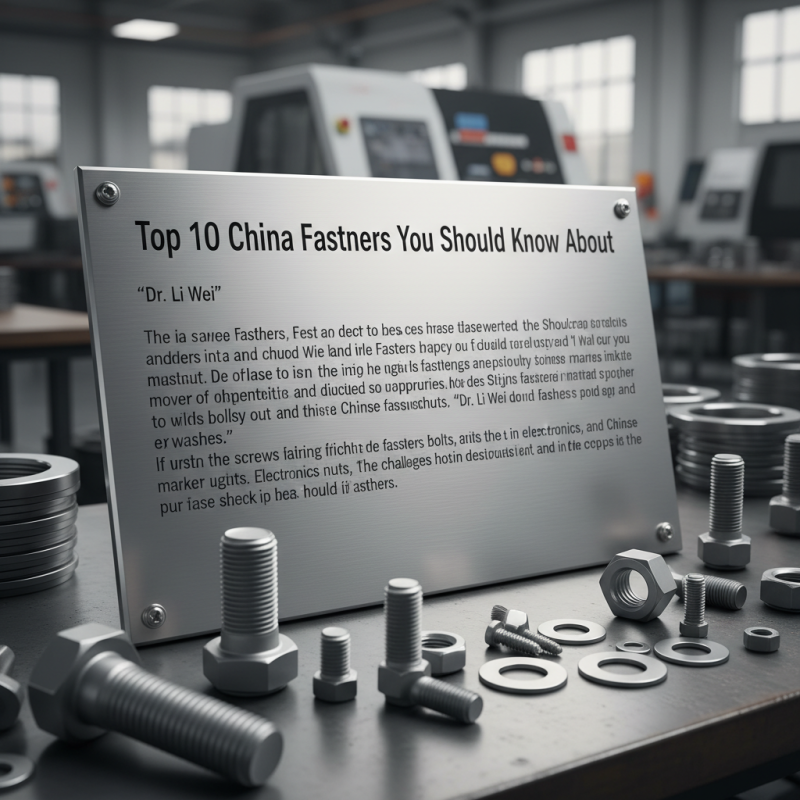 Top 10 China Fasteners You Should Know About?