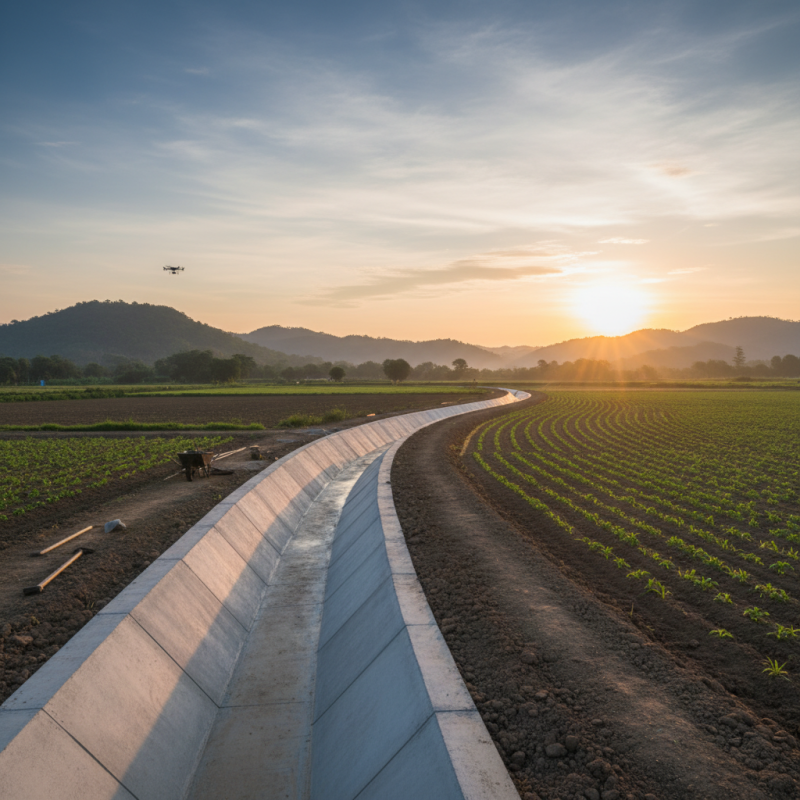 What is the cost of concrete ditch lining per meter in 2026?