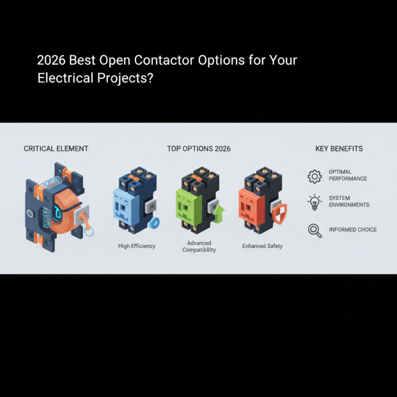 2026 Best Open Contactor Options for Your Electrical Projects?