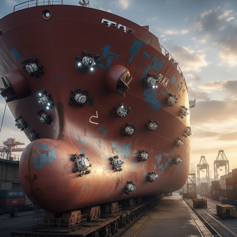 How to Enable Crawling Robots on Curved Ship Hulls?