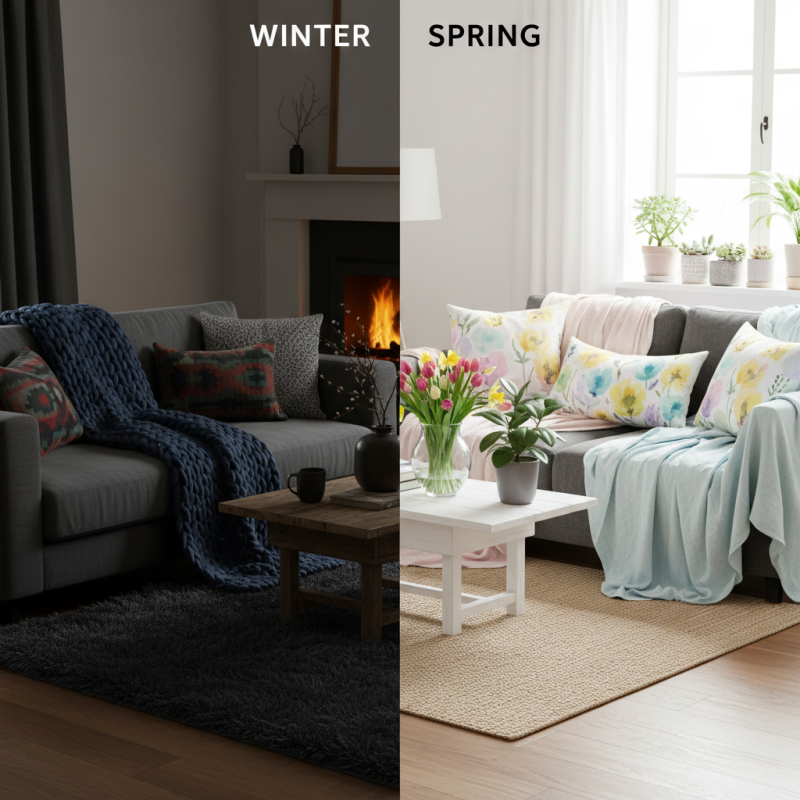 How to Refresh Living Room Decor from Winter to Spring?