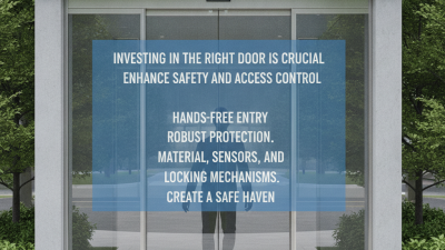 How to Choose the Best Automatic Security Doors for Your Needs?