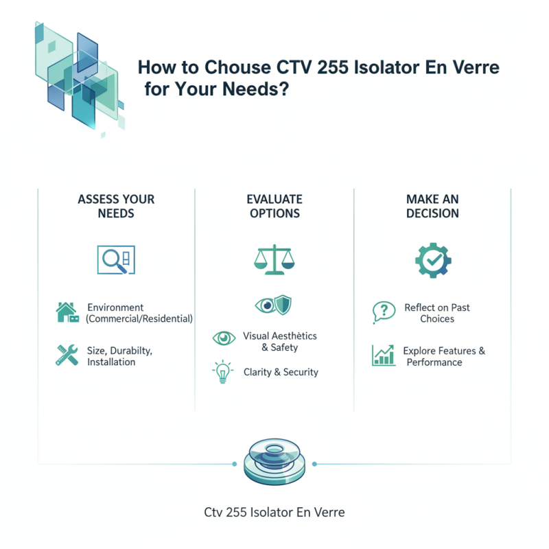How to Choose Ctv 255 Isolator En Verre for Your Needs?