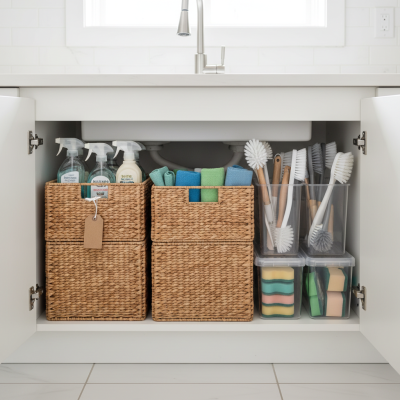How to Keep Kitchen Cleaning Supplies Organized at Home?
